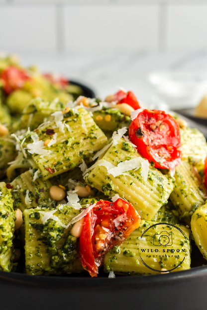 Pesto Pasta with Roasted Tomatoes - Exclusive